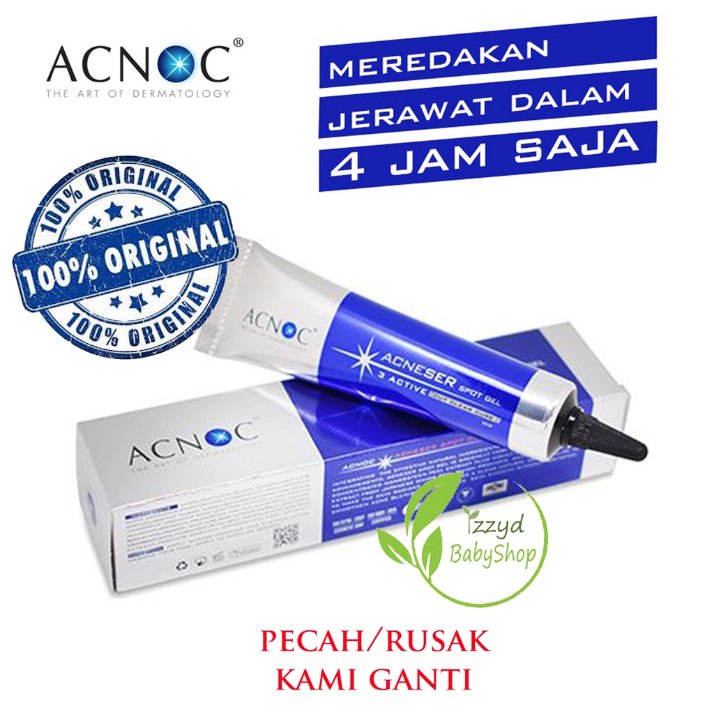 ACNOC SPOT GEL 15gr atau  Dermatix Acne spot care 7gr NUTRAFOR ACNE GEL (GEL obat UNTUK obat JERAWAT)~ 10GR