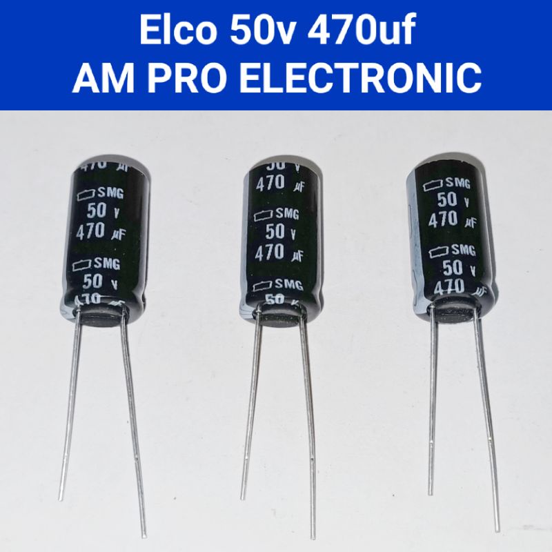 Elco 50v 470uf Elko 470uf 50v Hitam Original