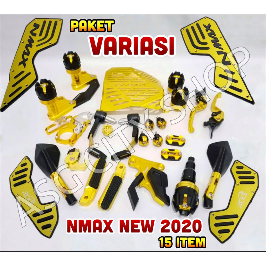 PAKET AKSESORIS VARIASI NMAX NEW 2020 15 ITEM YAMAHA NEW NMAX 2020