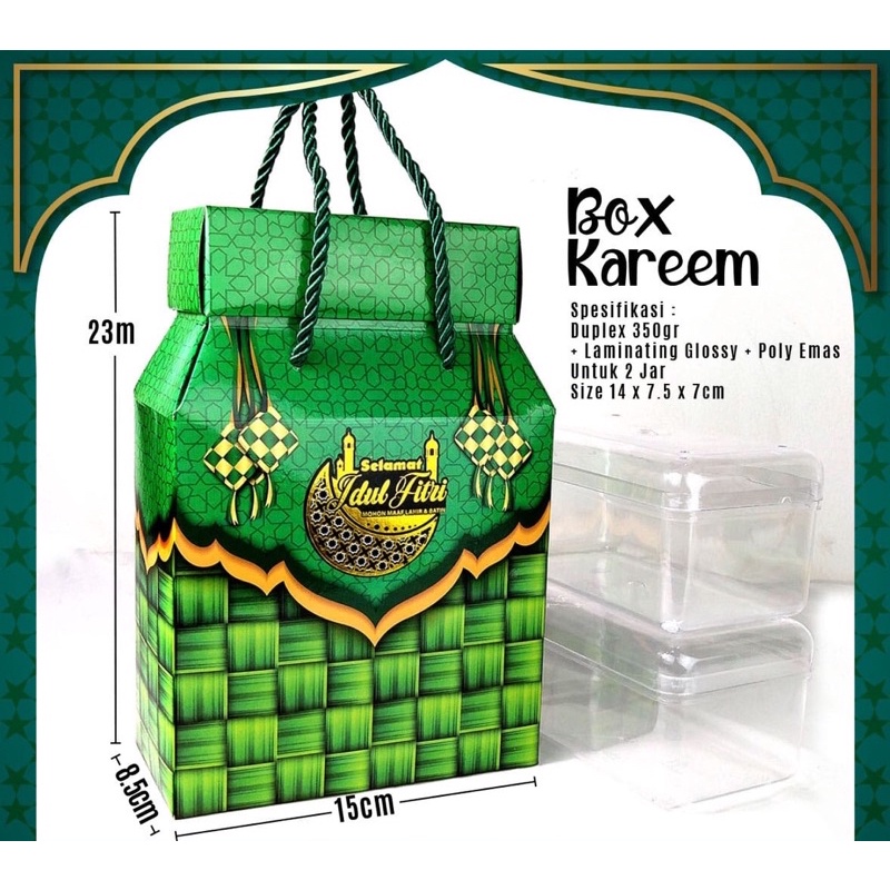 

Kotak Box Selamat Idul Fitri - Packaging Hampers Paperbag Eid Mubarak #C