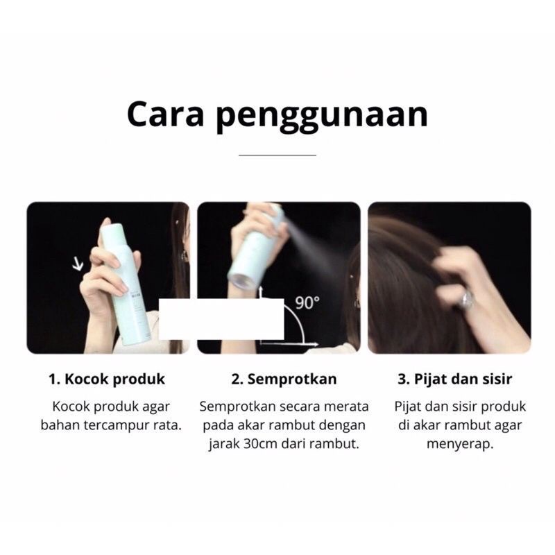 Dry Hair Spray Shampoo Semprotan Rambut Kering Untuk Mengembangkan Rambut Minyak Anti Lepek Kontrol Minyak - UA