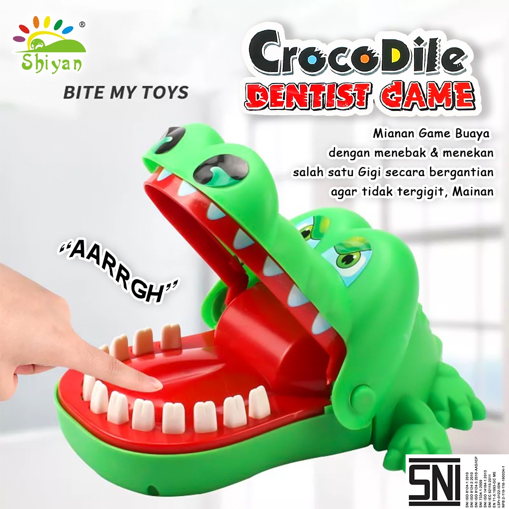 (SHIYAN) MAINAN CROCODILE GAME / MAINAN GIGI BUAYA - GIGIT BUAYA