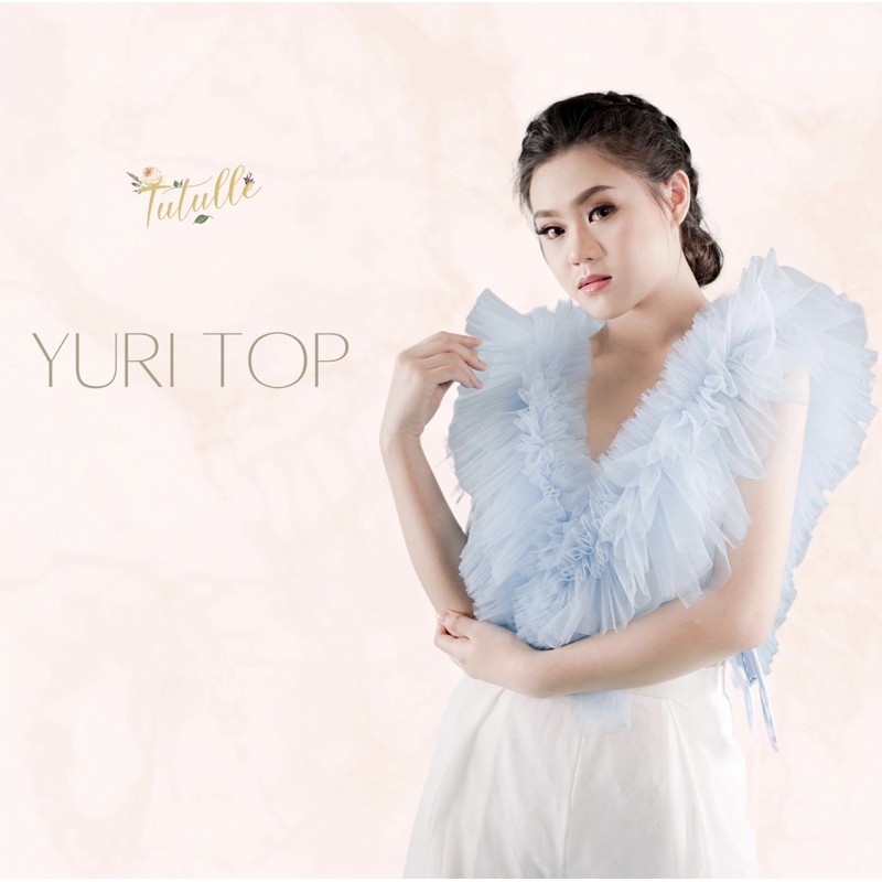 YURI RUFFLE TULLE TOP / RUFFLE TILE / RUFFLE MAKEUP / RUFFLE MUA