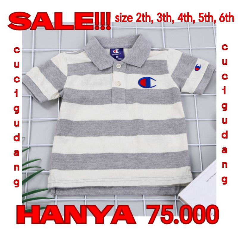 BAJU ANAK POLO ANAK CHAMPION MURAH