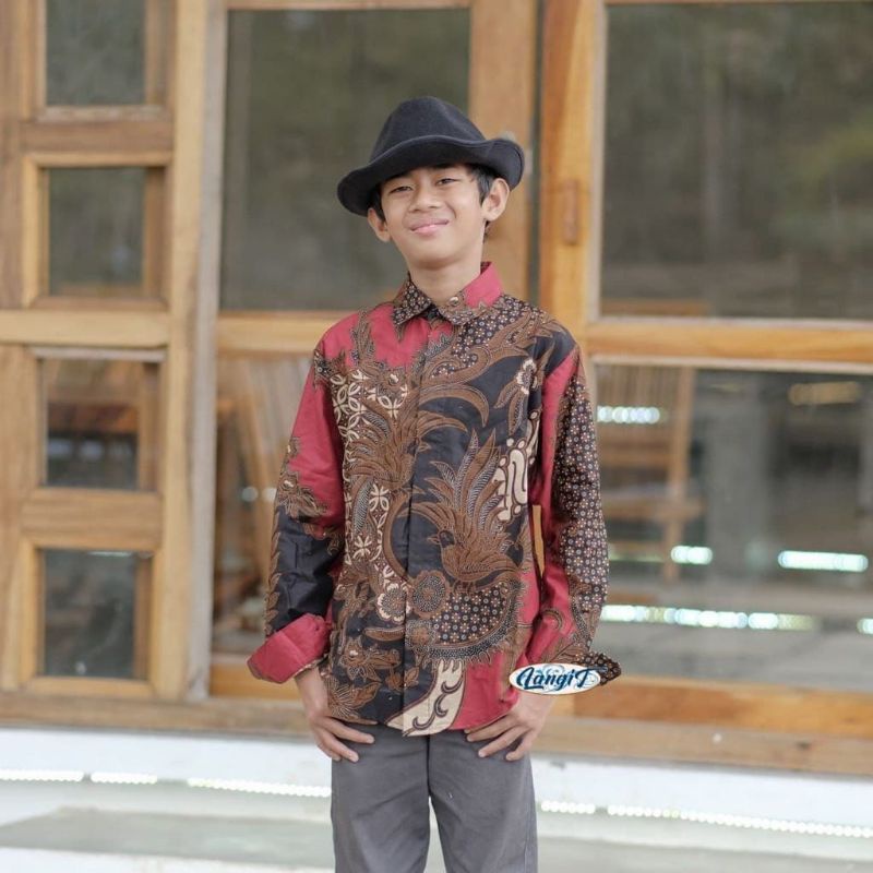 batik anak lengan panjang 3-11 tahun