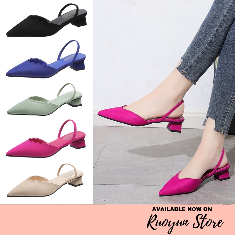 RYX - Betty Elegant Sepatu Heels Slip-On Wanita Fashion Casual - Ori Import