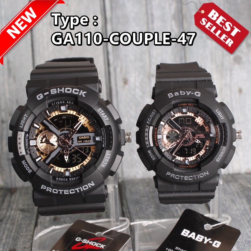 PALING LAKU !!! G Shock GA-110 Hitam gold Rosegold Jam tangan pria Couple digital sproty anti air elegant