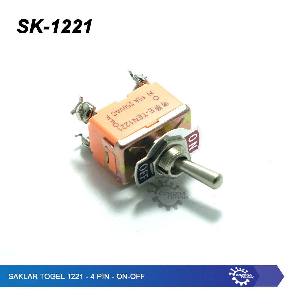 Saklar Toggle 1221- 4 Pin - ON-OFF