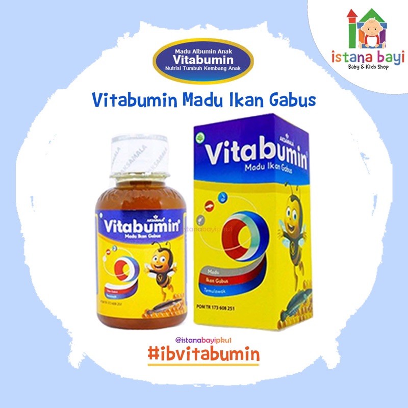 Vitabumin Madu Ikan Gabus Madu Albumin Anak 60 ml - Penambah nafsu makan anak