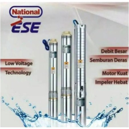 Pompa Submersible 2.5 inch ESE NATIONAL 0.33 HP dan 0,25Hp dan 0,5Hp+Kabel  Pompa Sibel