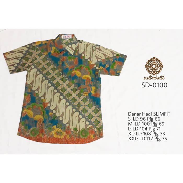 Baju Batik Pria Danar Hadi Solo Grade Super Motif 17
