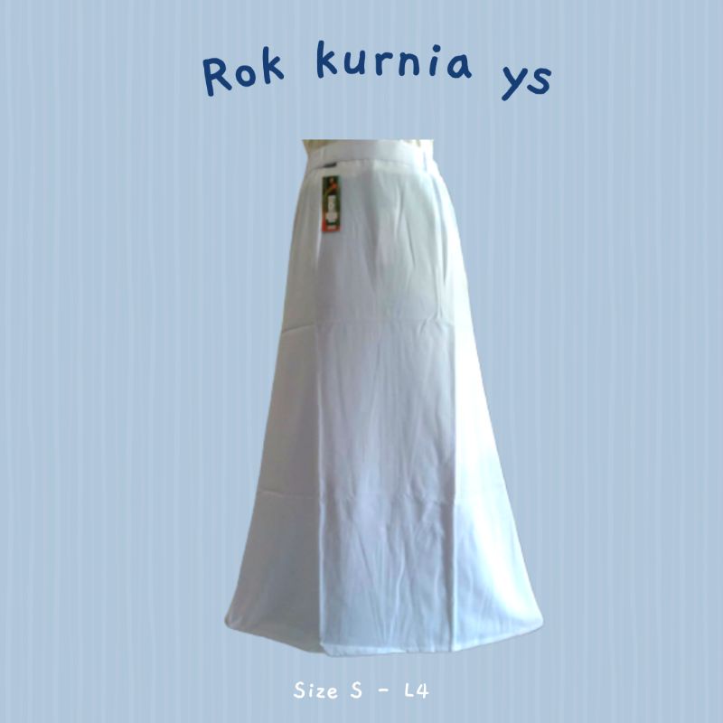 Rok putih / Rok kerja putih/Rok sekolah/Rok perawat
