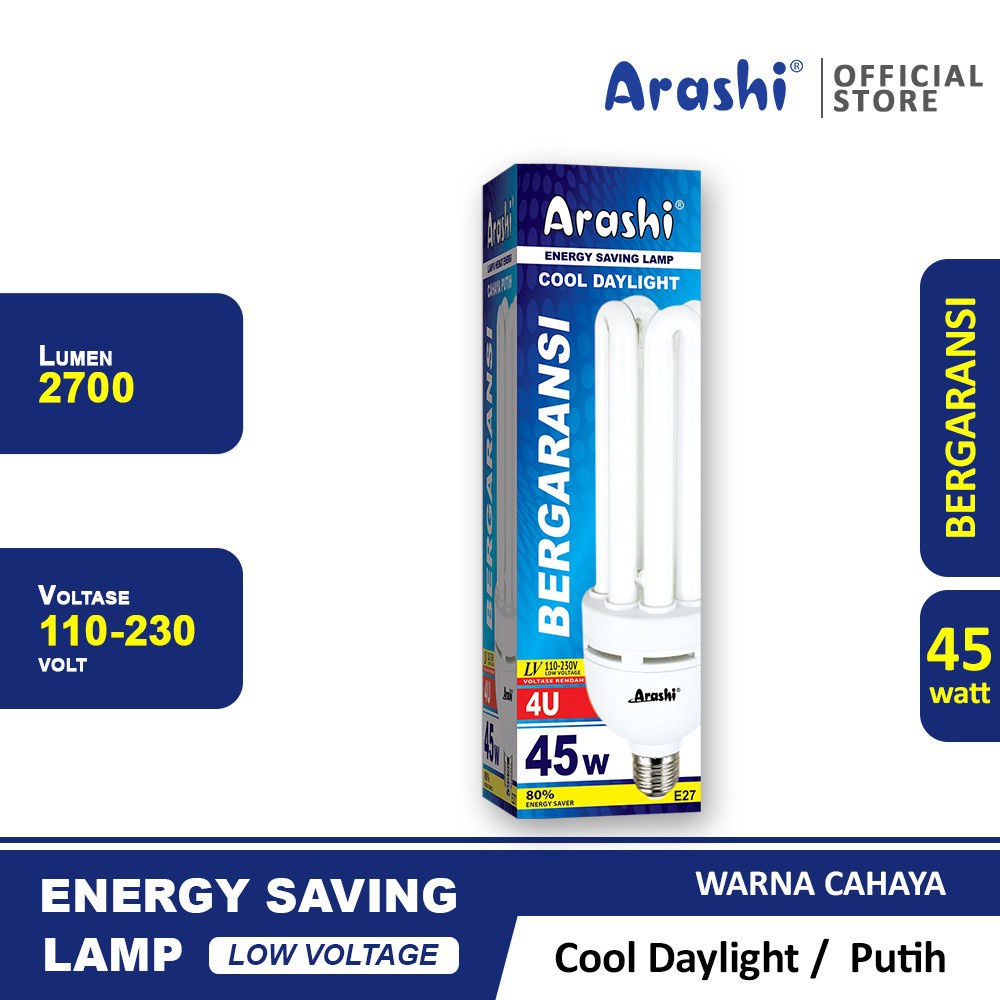 Arashi LHE 4U 45W LV CDL - Cahaya Putih 45 Watt
