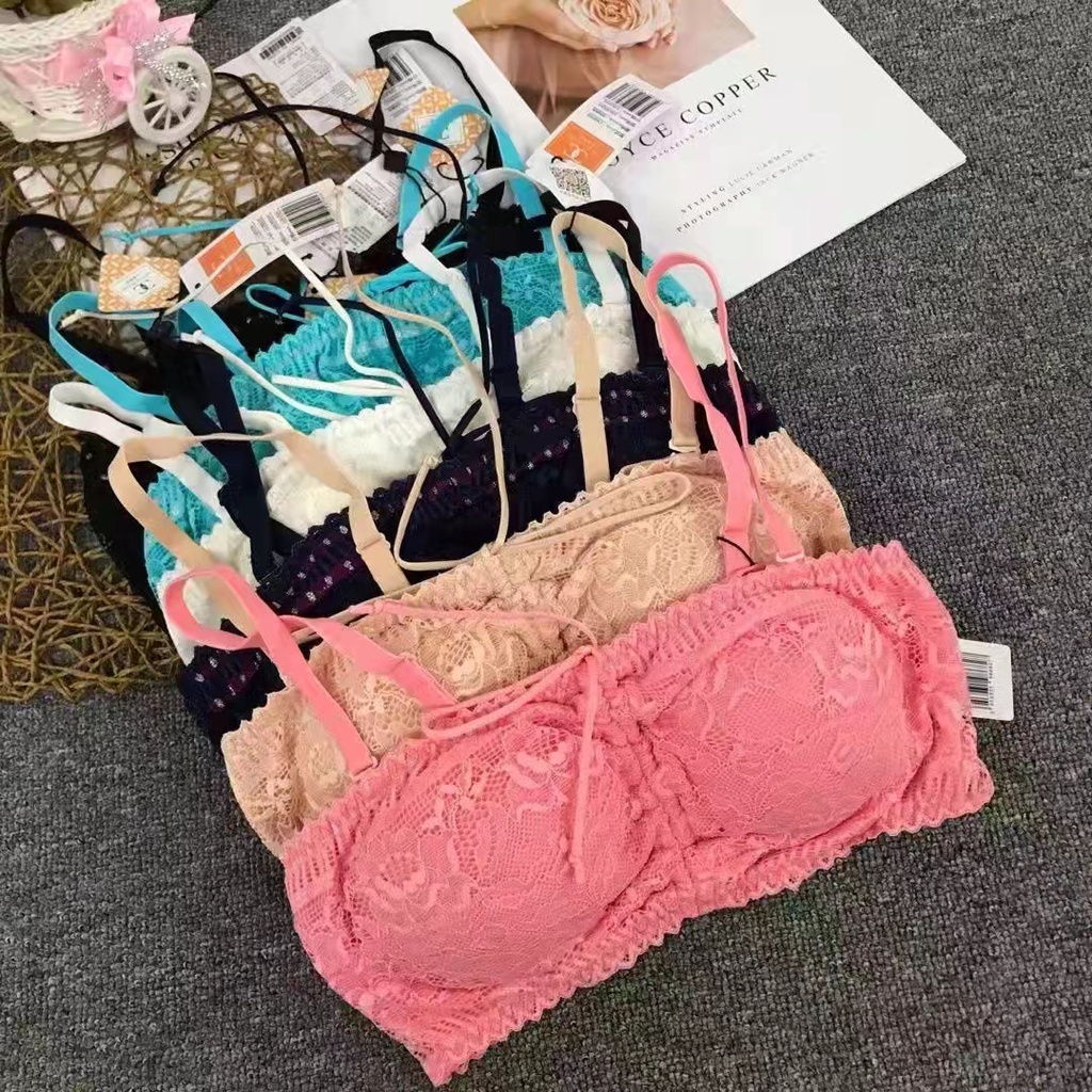 Bra/BH Import 9299 Wanita, Tidak Ada Kawat Bahan Halus Busa Tipis