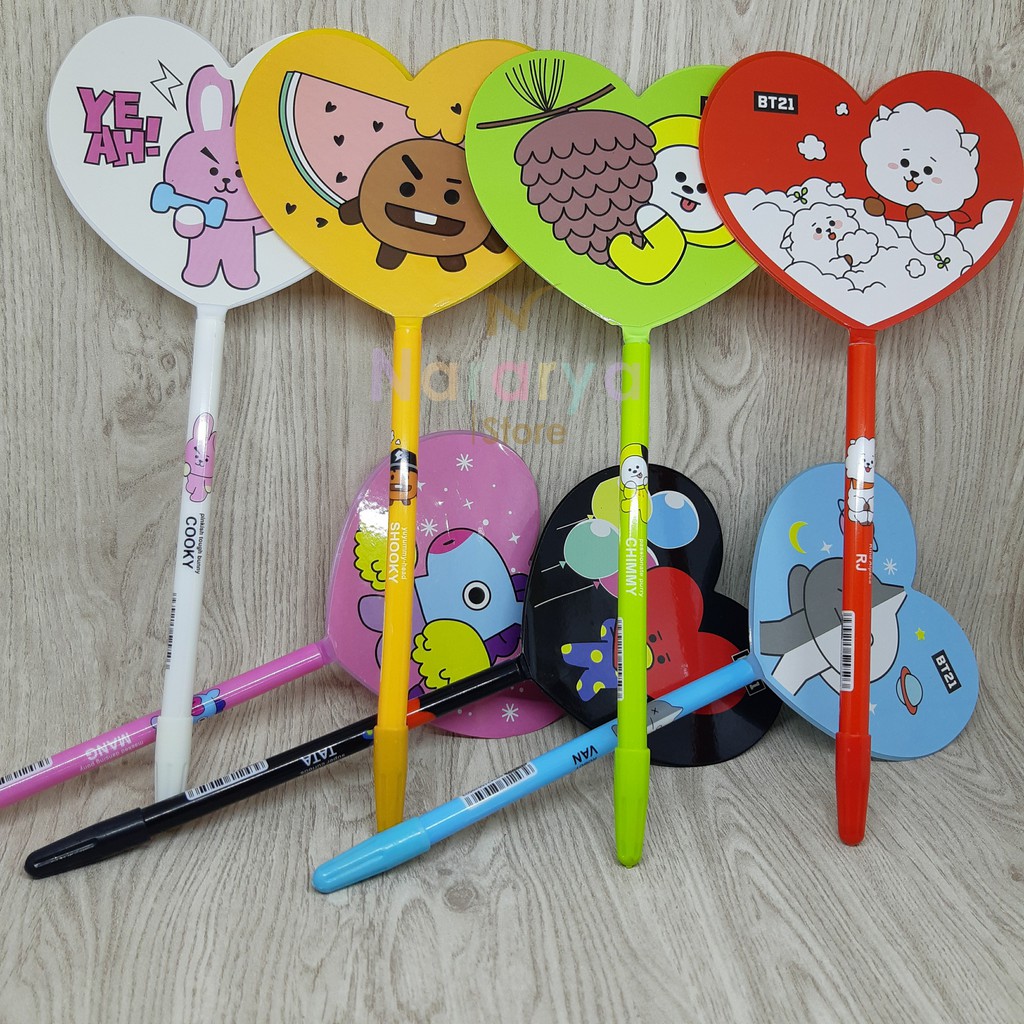 

2x Pulpen BT21 / Pulpen Karakter BT21 / Pulpen Kipas BT21