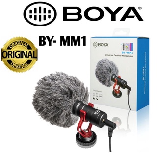 BOYA BY MM1 Microphone Shotgun Mic Cardioid Untuk Kamera dan Handphone