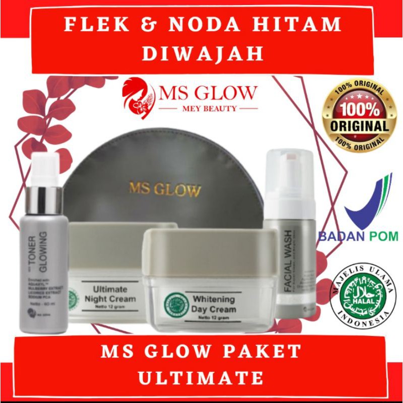MS GLOW PAKET FLEK ULTIMATE ORIGINAL / MS GLOW ULTIMATE BPOM