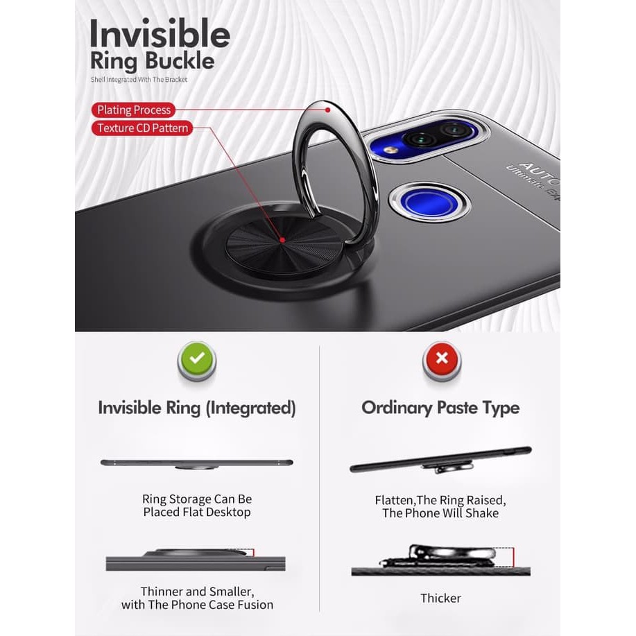 Ready       Xiaomi Redmi 7 Redmi7 Case Autofocus Invisible Iring Soft Case