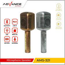 [ 100% Ori ] ADVANCE Microphone Speaker Karaoke Multifungsi AMS-321 |Garansi Resmi Advance 1 Tahun