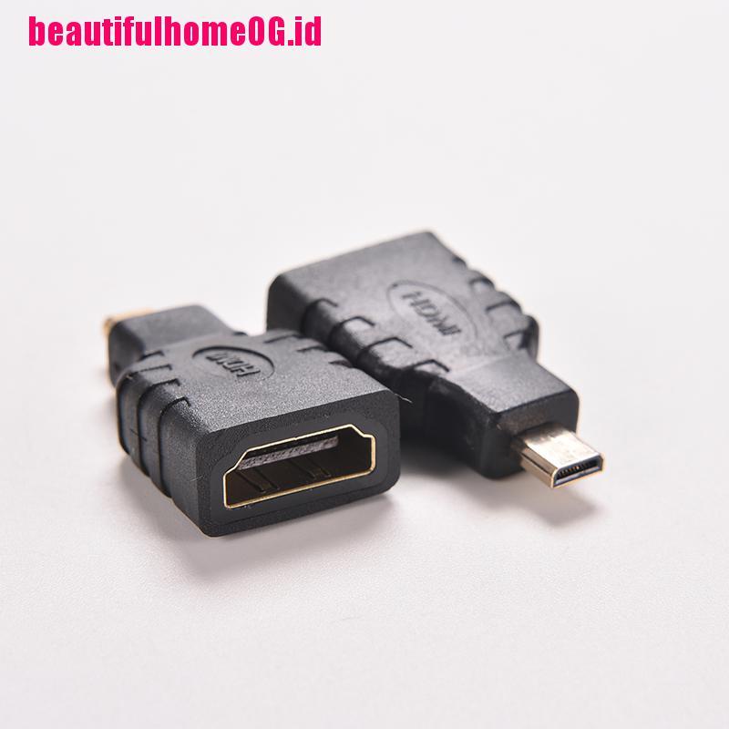 Adapter Konektor Micro Hdmi Tipe D Male Ke Hdmi Female