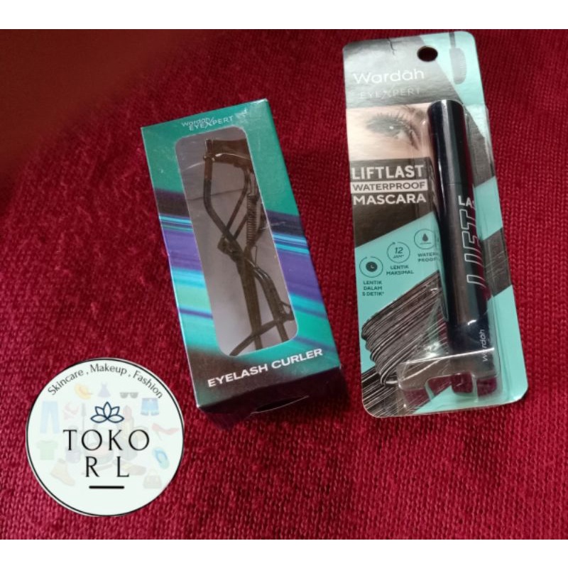 Wardah Eyexpert Liftlast Waterprof Maskara & Eyelash Curler ( Penjepit Bulu Mata Wardah )