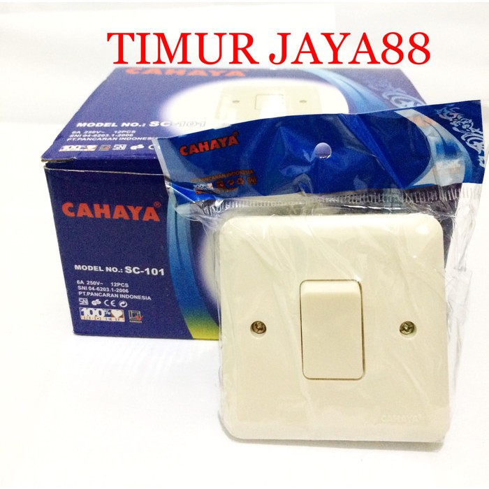 Promo Saklar Engkel / Saklar Tunggal Cahaya Saklar Ib Tunggal Murah