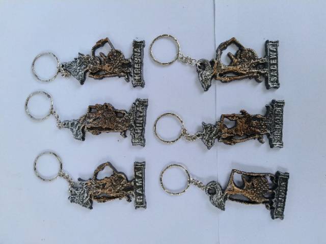 (BISA COD) GANTUNGAN KUNCI WAYANG FIBERGLASS HARGA PER PCS RAMA SHINTA ARJUNA KRESNA BIMA SRIKANDI