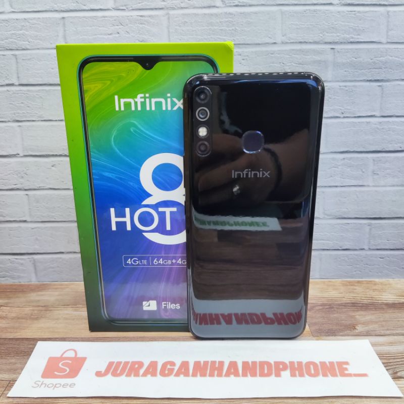 Infinix Hot 8 4/64GB Hp Second Seken Bekas Infinix Original Ex Garansi Resmi Indonesia