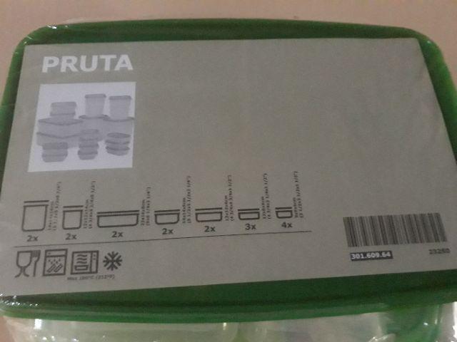 Tempat Makan Set Isi 17pc Transparan Hijau