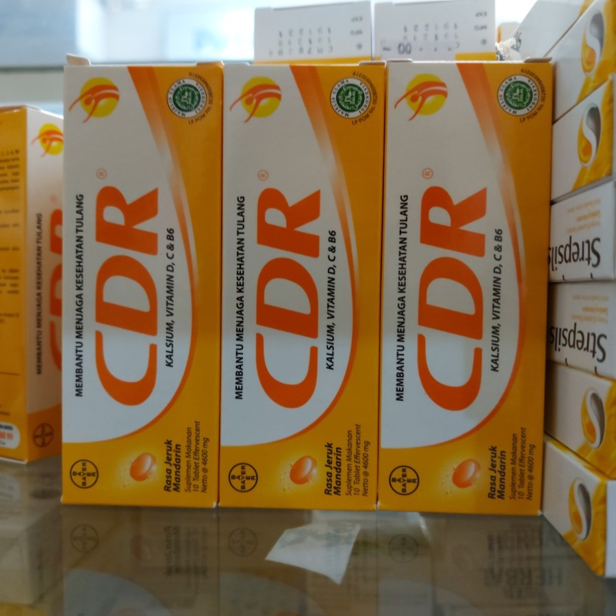 TERLARIS!!! CDR Effervescent Isi 10 Tablet / Vitamin Daya Tahan Dan Tulang