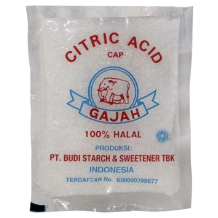 Citric Acid cap Gajah / Citrun 50gr