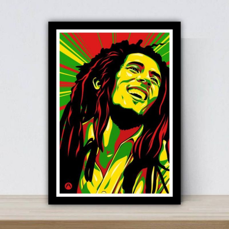 poster dinding Bob marley 01.