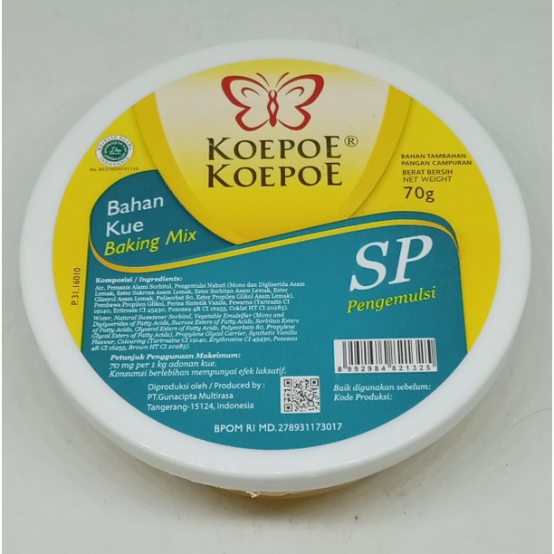 

koepoe Koepoe SP / Bahan Kue SP / Pengemulsi / Baking Mix 70g