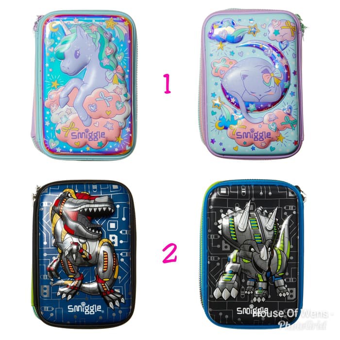 

SMIGGLE ILLUSION TRIPLE HARDTOP PENCIL CASE TEMPAT PENSIL SMIGGLE