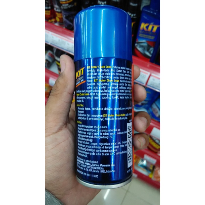 KIT CHAIN LUBE Pelumas Rantai Murah Kualitas Original Oli Pelumas Rantai Aerosol 110 ml