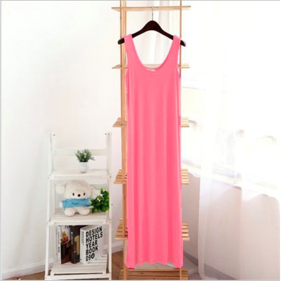 Dress Long Tanktop / Dress panjang Leher V maxi dress terlaris termurah