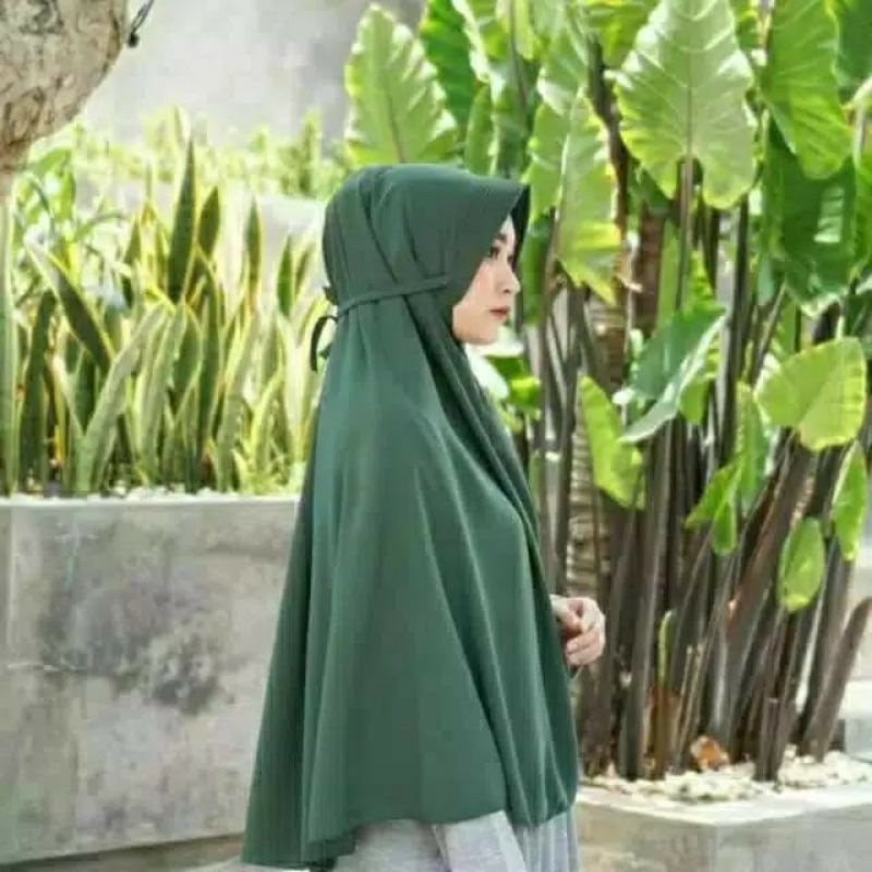 Hijab Bergo Maryam Moscreepe XL ( PET )