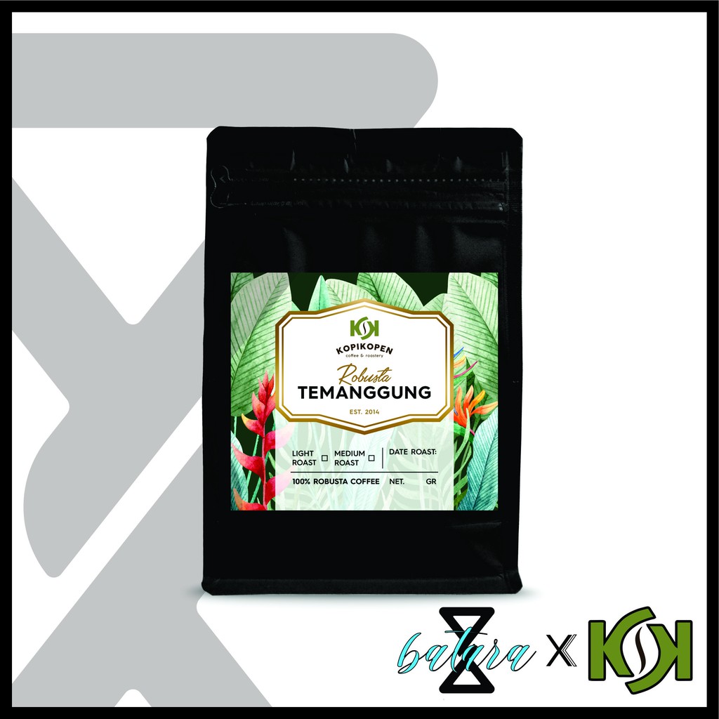 

Kopi bubuk dan biji robusta temanggung kopikopen 250gr