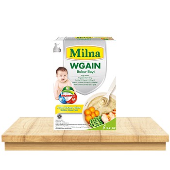 Milna WGain Bubur Bayi Membantu Menambah Berat Badan Usia 6 Bulan 120 Gram