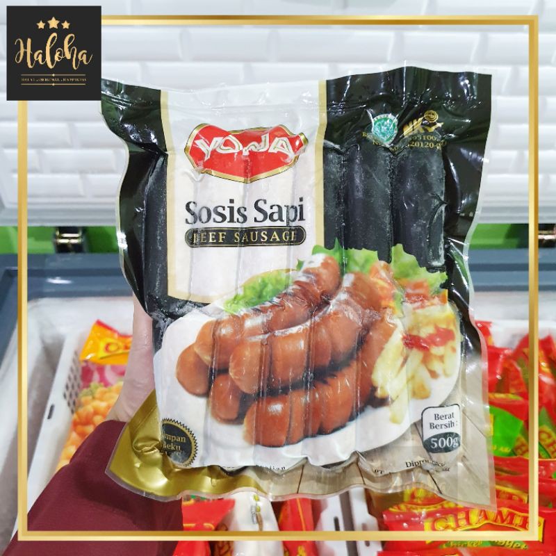 Jual Yona Sosis Sapi Beef Sausage G Isi Shopee Indonesia