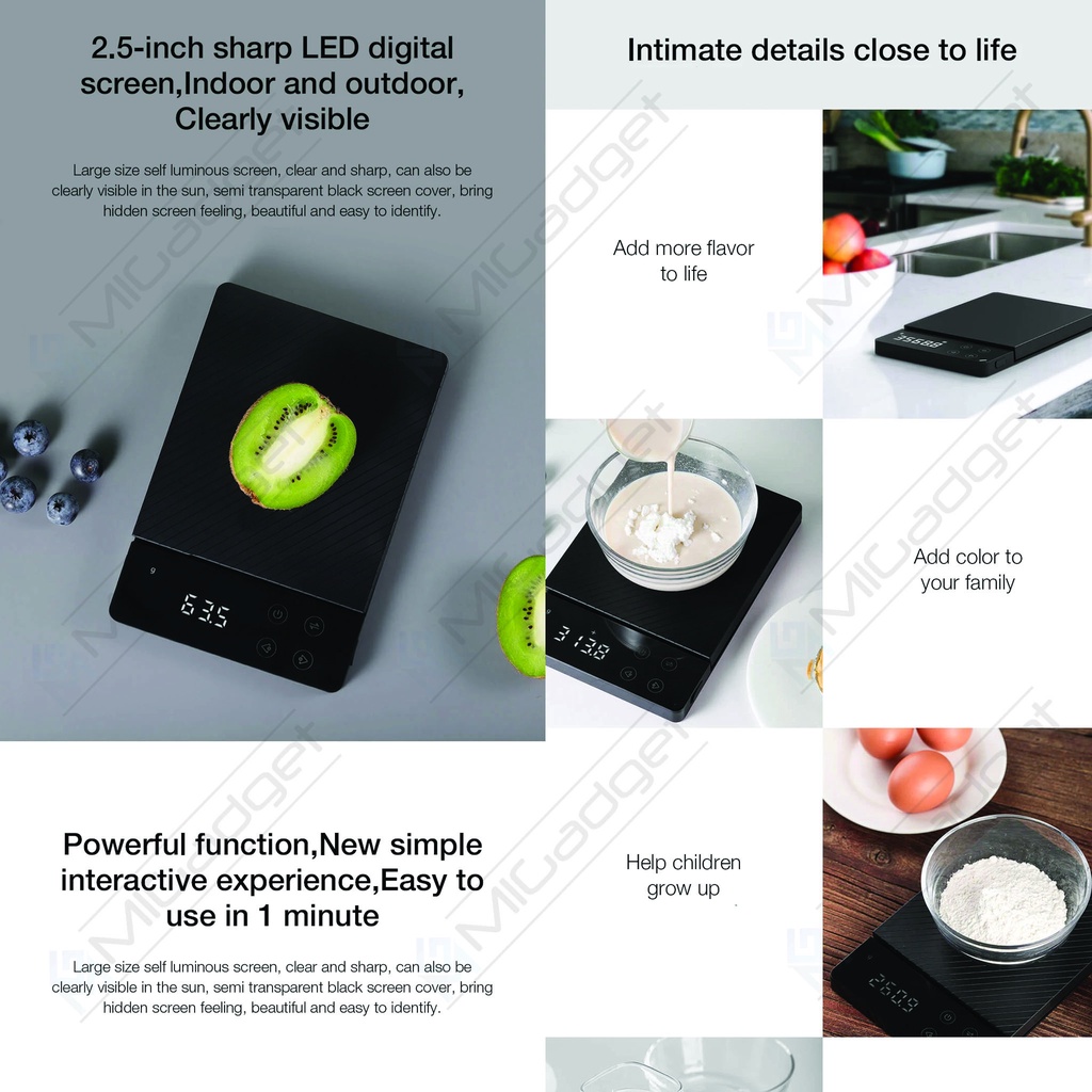 Duka ES1 ES 1 Electonic Kitchen Scale - Timbangan Dapur 8KG