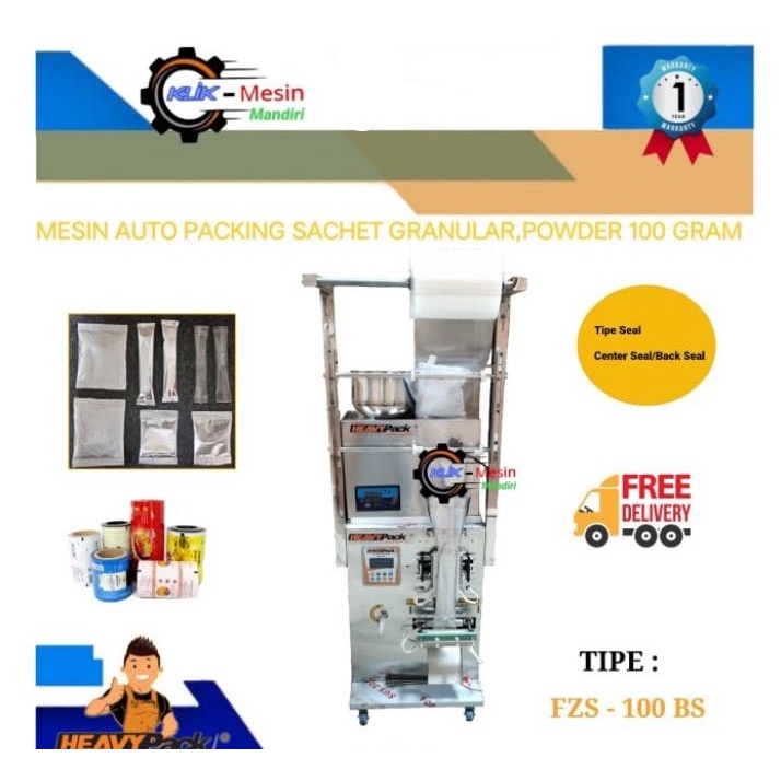 Mesin Packaging Otomatis Sachet Granule Powder 100gram Center Seal
