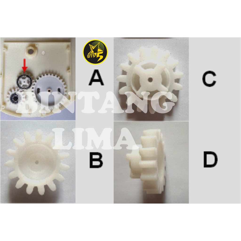 SPARE PARTS / ONDERDIL / SUKU CADANG Alat Tanam Jagung BINTANG LIMA - Gear/Gir Bintang BTS5-SP01