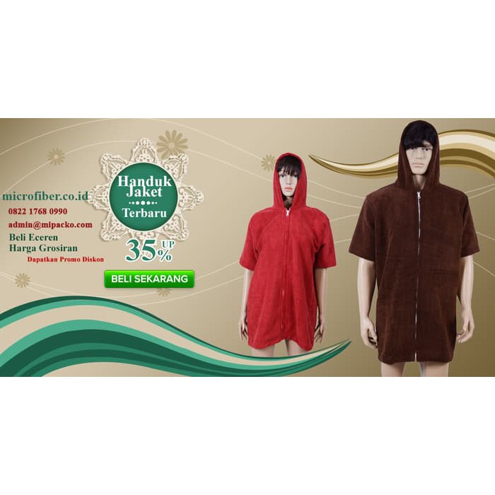 Jaket Handuk Microfiber Size XXXL
