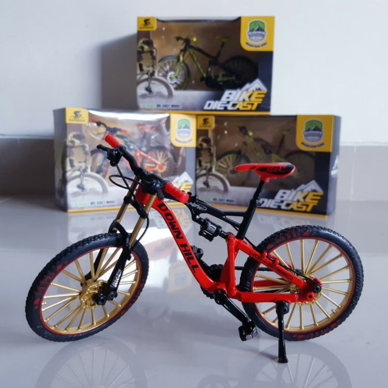 Diecast Sepeda Gunung Alloy Mainan Miniatur Mountain Bike MTB Bicycle