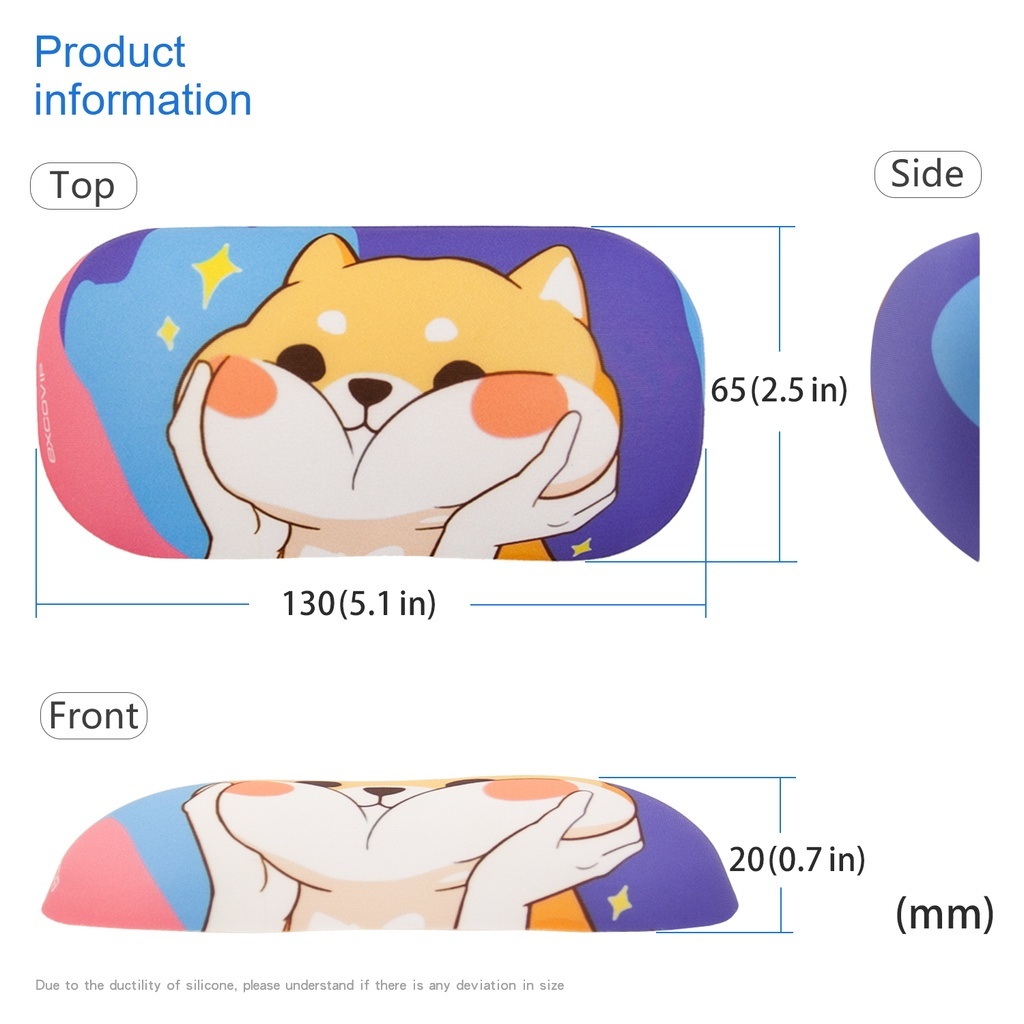 Mouse Pad Bahan Silikon Desain Ergonomis Nyaman Untuk Gaming