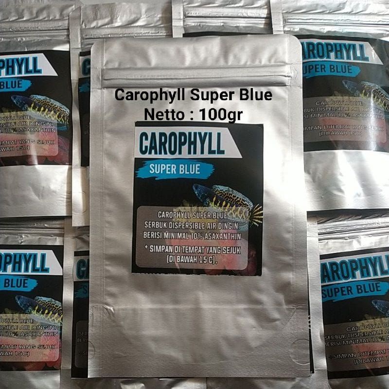 Caropil Blue 100gr Original(Untuk mewarnai ikan Chana,Louhan,Arwana