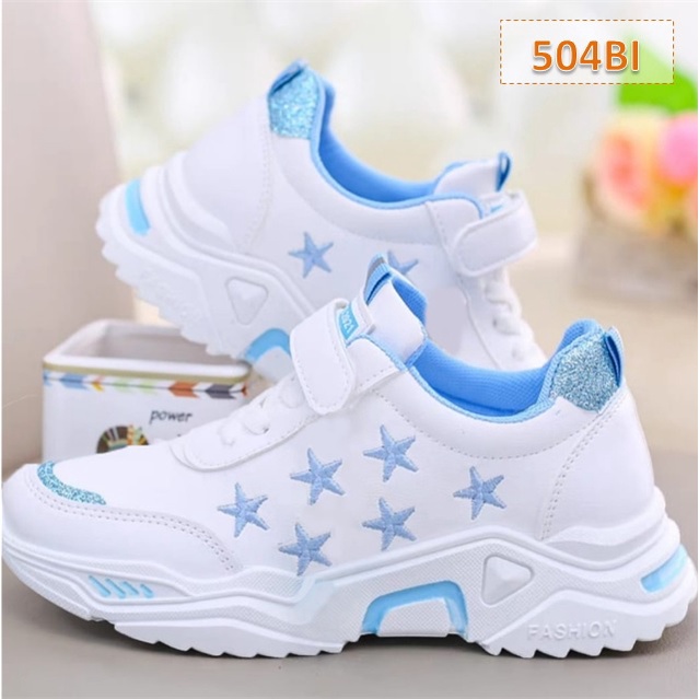 Sepatu Sneaker Anak Six Stars Cewek Cowok Biru Pink (504)