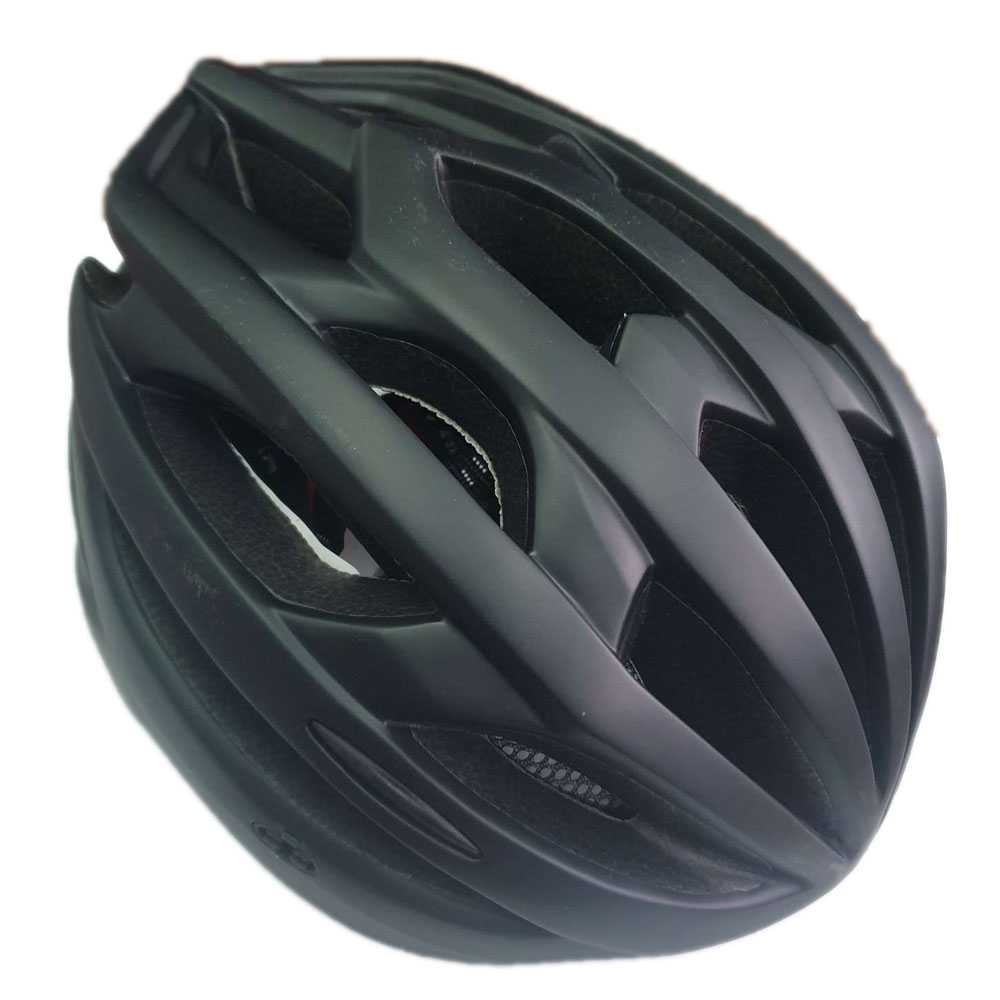 Helm Sepeda Shell LED Hitam Dewasa Cycling Helmet Bike Outdoor Helem Sepeda Helmt Gunung Ada Lampu