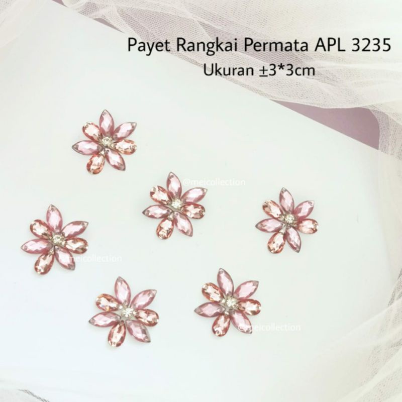 Payet rangkai permata 3d APL 3235